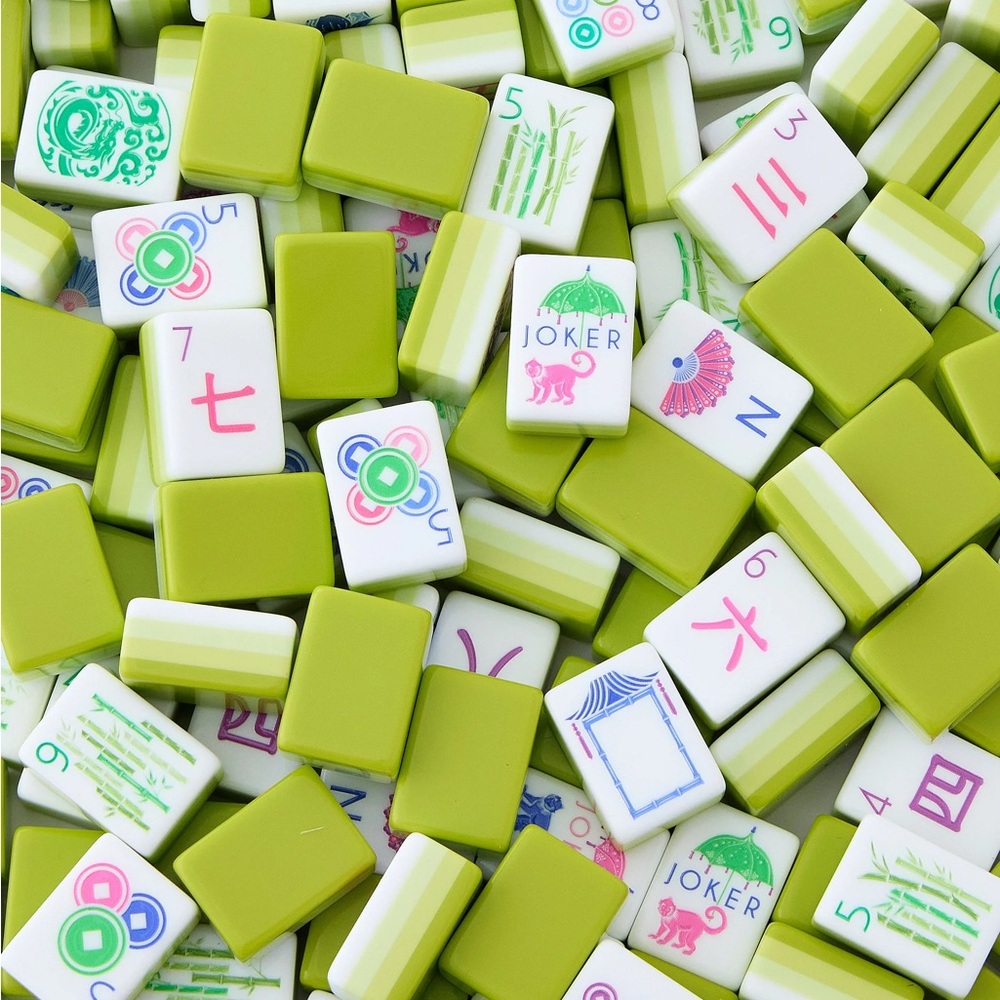 Colorful Mahjong Tile Set